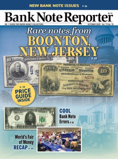 Bank Note Reporter - October 1, 2025